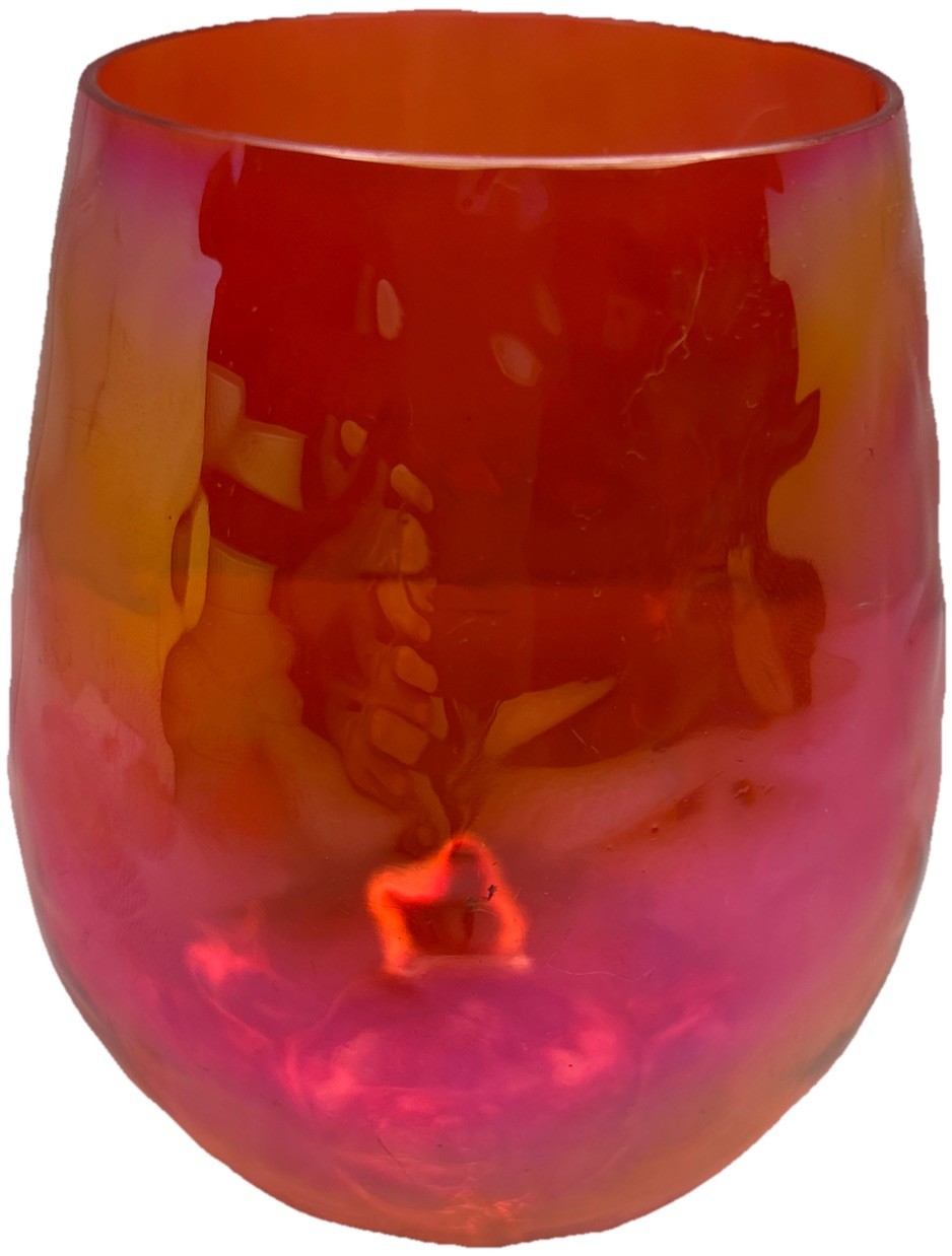 1 - 19oz—Clear Plastic W Red Tint Pebble 5” Tumbler—NEW—SHIPS IN 24 HOURS— gallery
