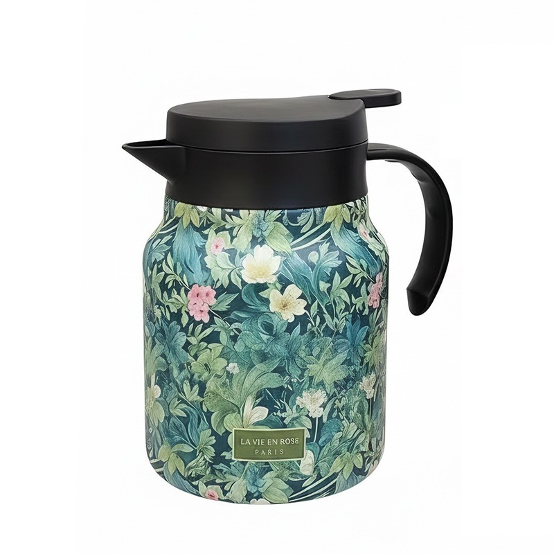 34oz Insulated Tea Carafe with Infuser, Hot Cold Brew Thermal Pitcher gallery