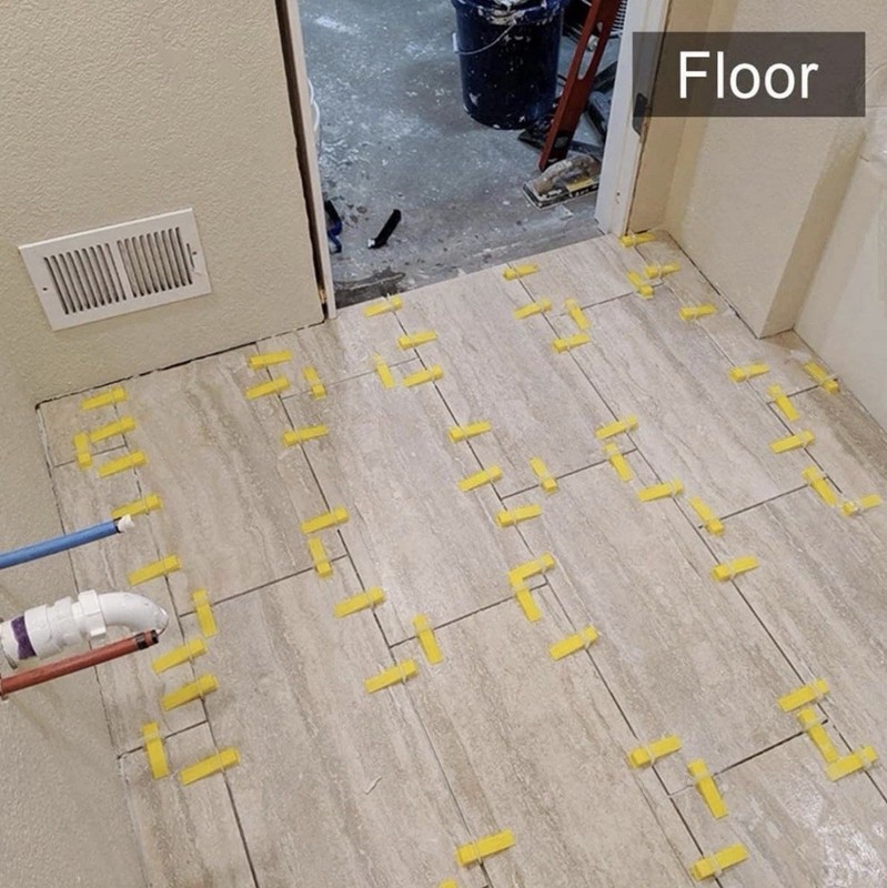Tile Leveling System with Tile Plier-300-Piece Tile Spacers Clips and 100-Piece gallery
