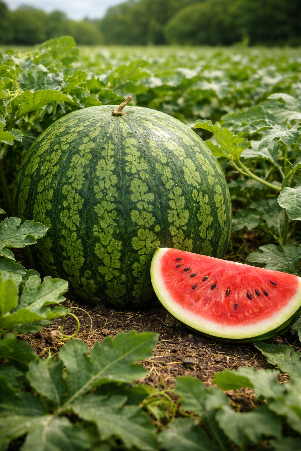 Giant Florida Watermelon Seeds Heirloom Non-GMO Sweet Large Fruit gallery