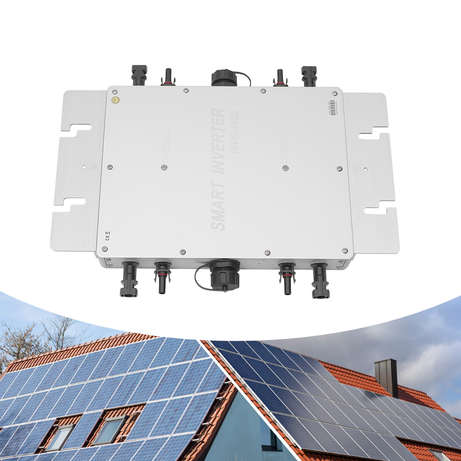 1400w Solar Micro Inverter Grid Tie Mppt Pure Sine Wave Dc To Ac 110v Waterproof gallery