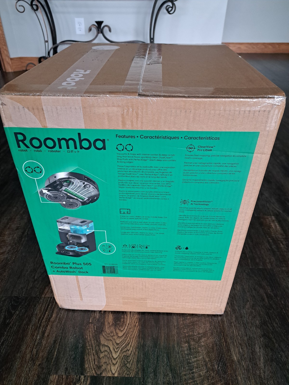 iRobot Roomba Plus 505 Combo Vacuum & Mop w/ AutoWash Dock - NEW Unopened Box gallery