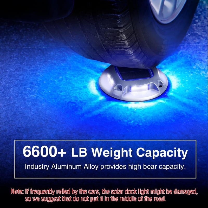 16Pack Led Multicolor Solar Deck Lights Outdoor Dock Driveway Lights for Sidewal gallery