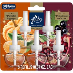 “Pumpkin & Ginger, Pomegranate & Currant Air Freshener Refills, 5 Count”