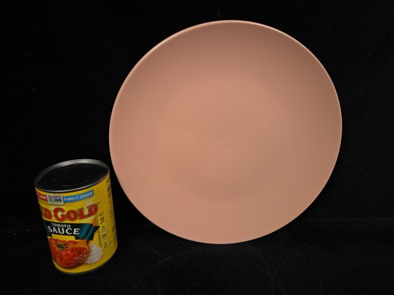 4 MAINSTAYS Stoneware Pink 10.5" Easter Dinner Plates gallery