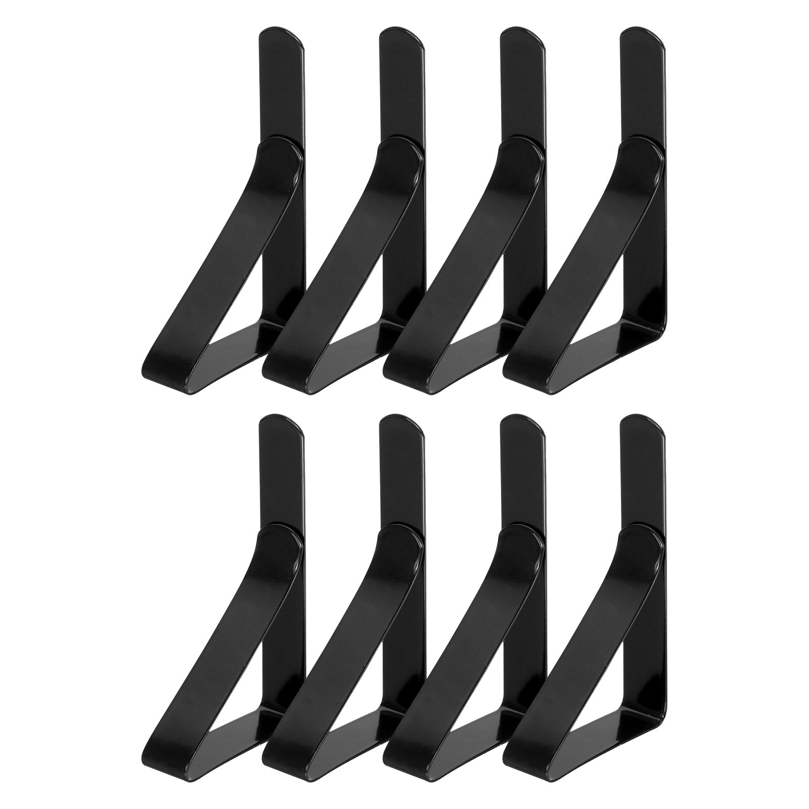 8 Pack Tablecloth Clips, 2.95" x 1.77" Table Cloth Cover Clamps, Black gallery