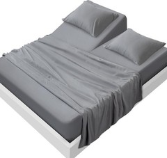 Split Top King Sheet Set for Adjustable Bed 4 Piece Bed Sheet Set Deep Pocket