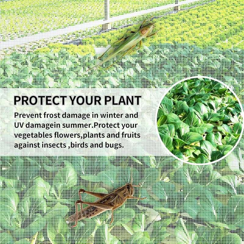 Garden Netting Pest Barrier Insect Netting for Garden Raised Beds Plant Mesh Net gallery