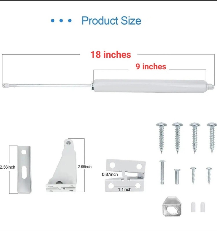 Storm Door Closer, Gray,Door Closure with Hold Open Feature & Smooth Closing Mot gallery