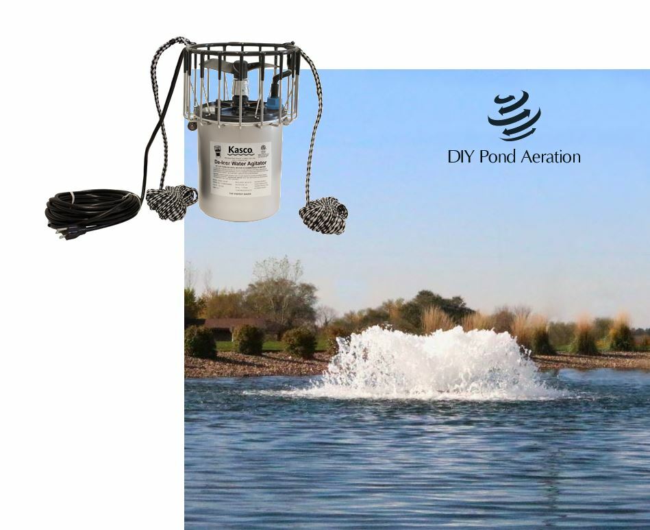 Kasco 1/2HP Surface Pond Aerator De-Icer Circulator 120V With Float & 100' Cord