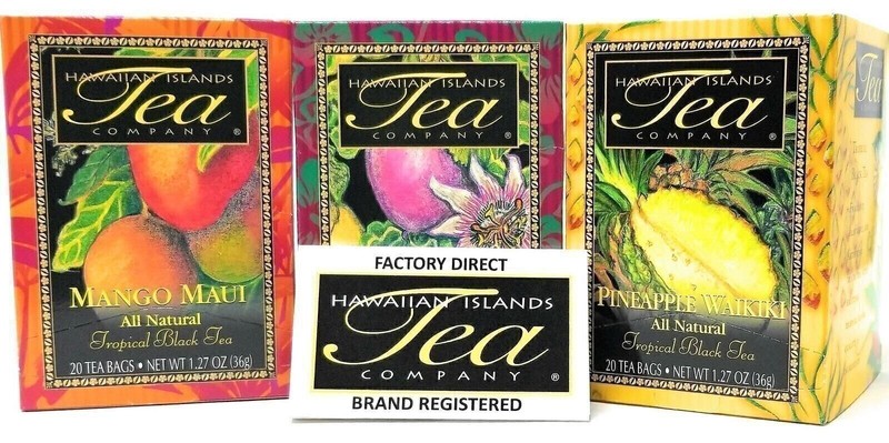 Tropical Tea Gift Set, Mango, Passion Fruit, Pineapple, 60 Tea Bags, 3 Boxes gallery