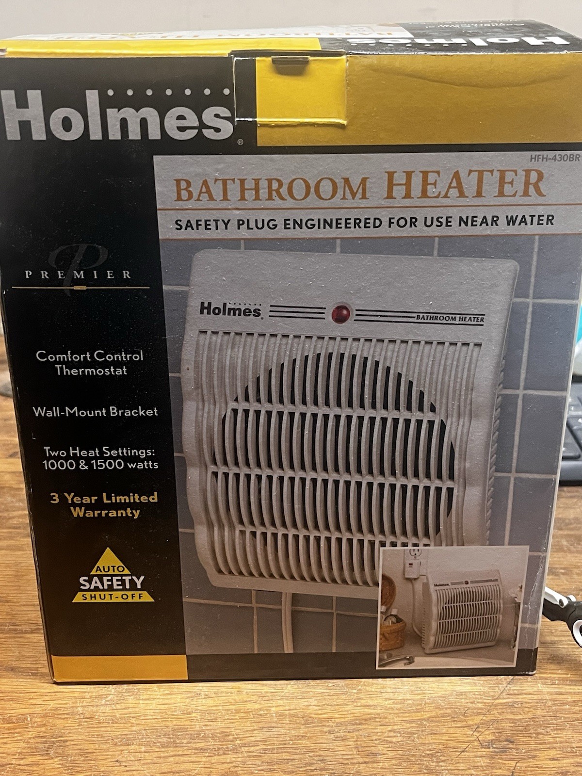 Holmes Bathroom Heater - w/ Original box and instructions New 1000 Or 1500 Watts gallery