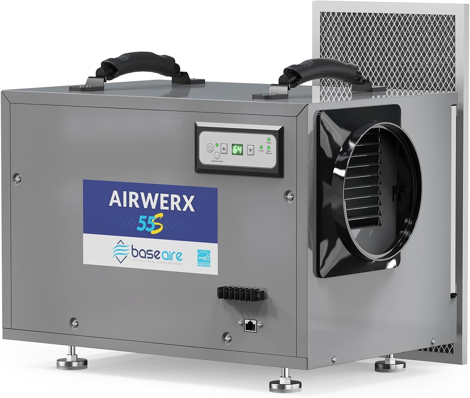 BaseAire AirWerx 55s 120 Pint CrawlSpace/Basement Dehumidifie w/Hose 5Y Warranty gallery