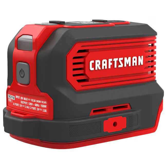 CRAFTSMAN 20-volt, 150-Watts Portable Power Station (Battery Not Included) gallery
