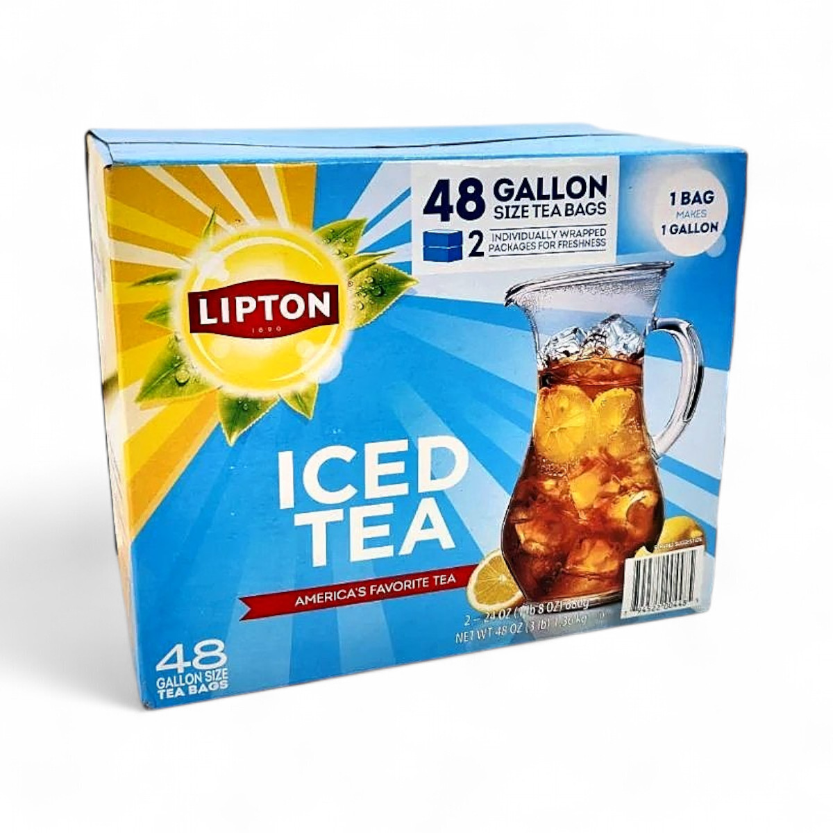Lipton Iced Tea, Gallon Size Tea Bags - 48 Count gallery