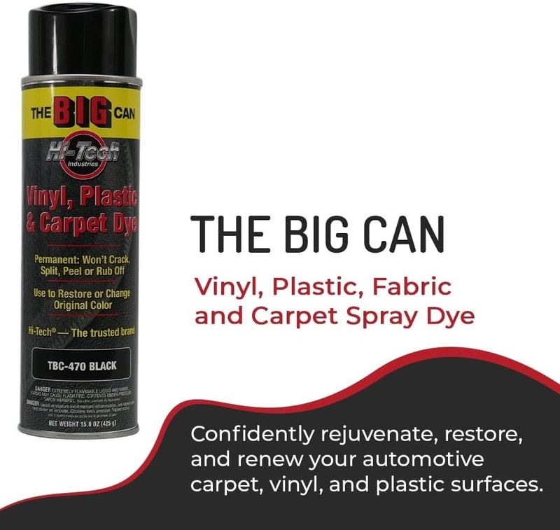 15oz Black Permanent Carpet and Upholstery Spray ,Won’t Crack, Peel, or Rub Off gallery