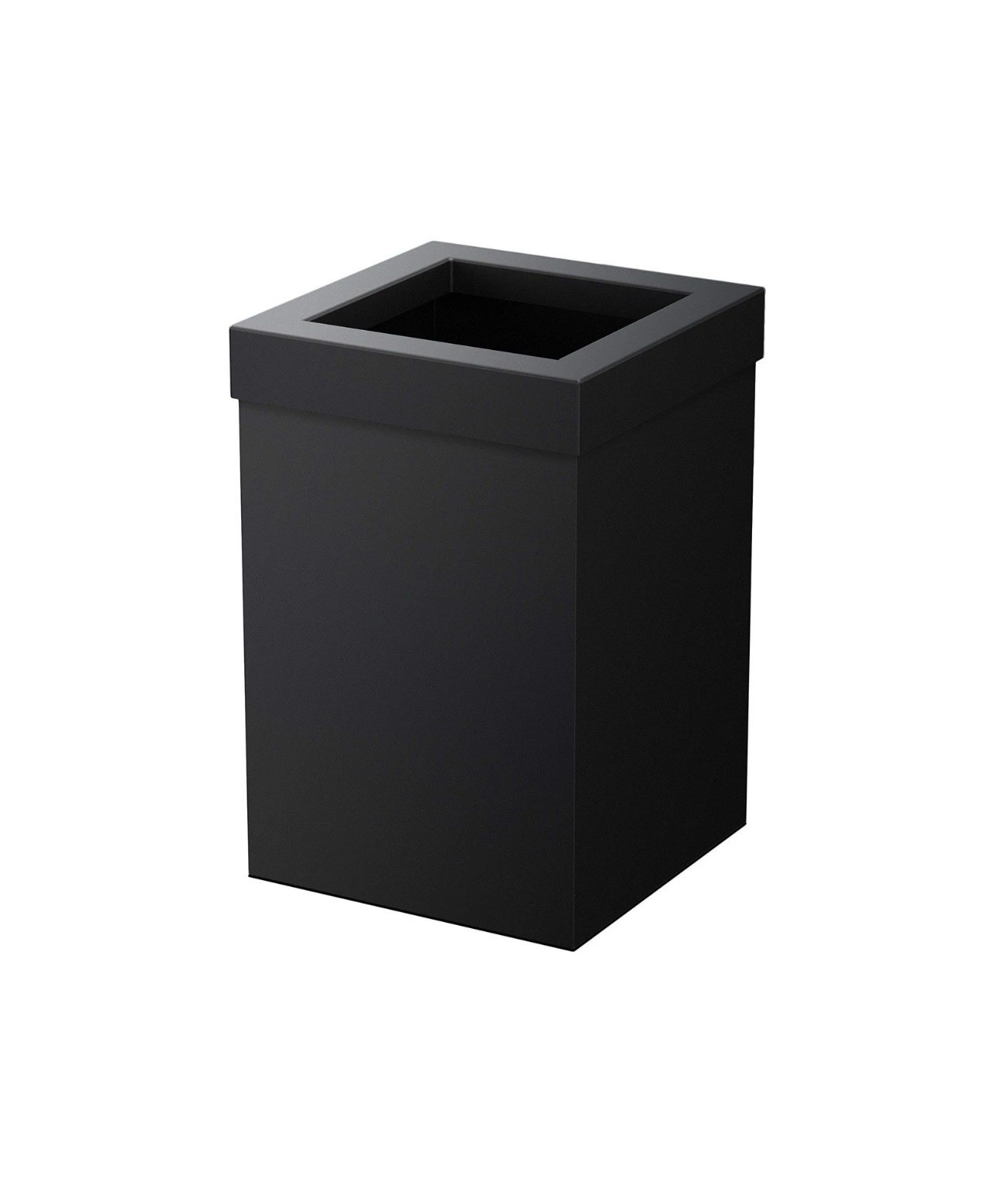 Gatco 1915, Modern Square Stainless Steel Waste Basket, Matte Black, 3.2 gall... gallery