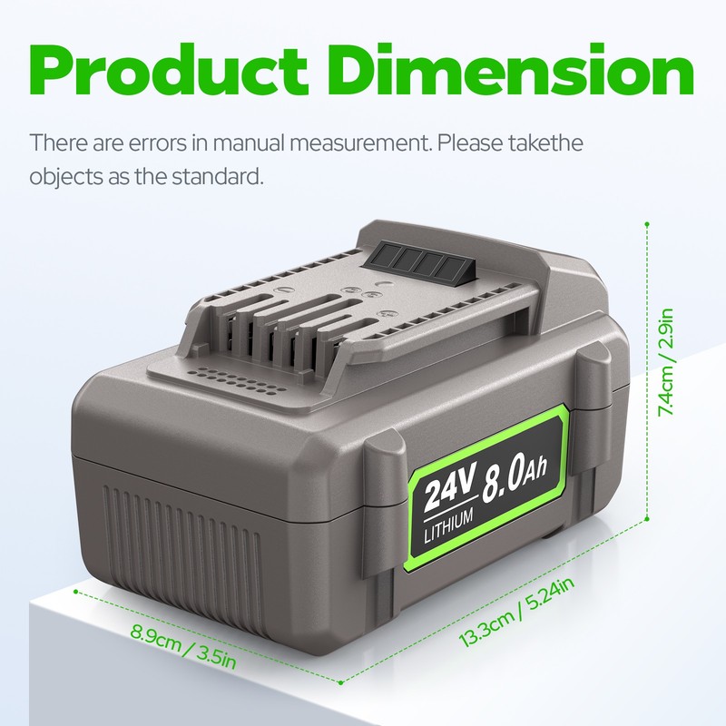 24V 8Ah Replacement Battery for Flex FX0221-1 Compatible with Flex Cordless Tool gallery