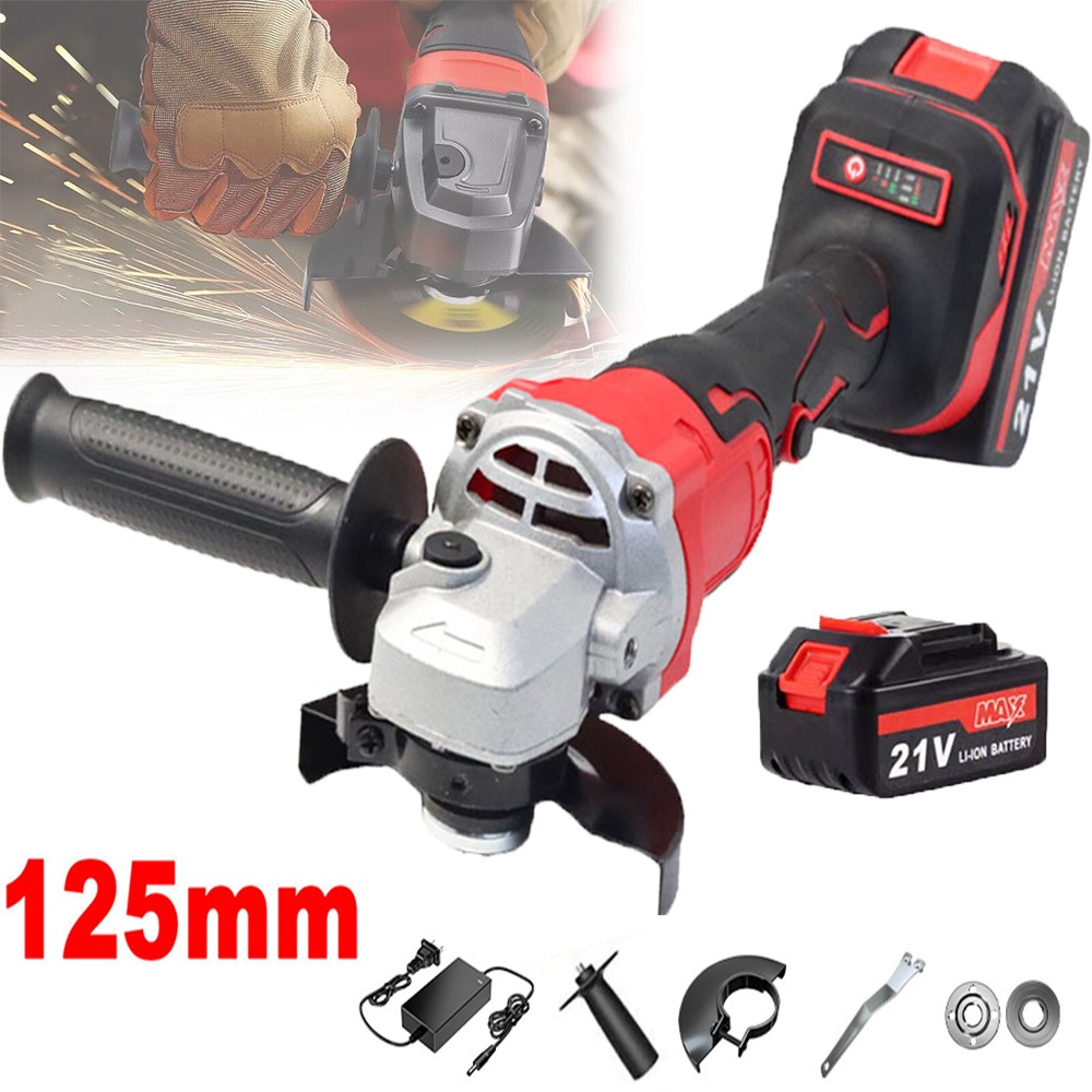 21V Cordless Angle Grinder Kit 11000RPM Power Tool Sander With Battery & Charge gallery