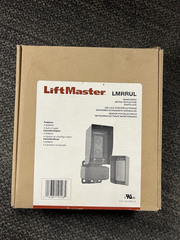 LiftMaster LMRRUL Monitored Retro Reflective Photo Eye, New Sealed gallery
