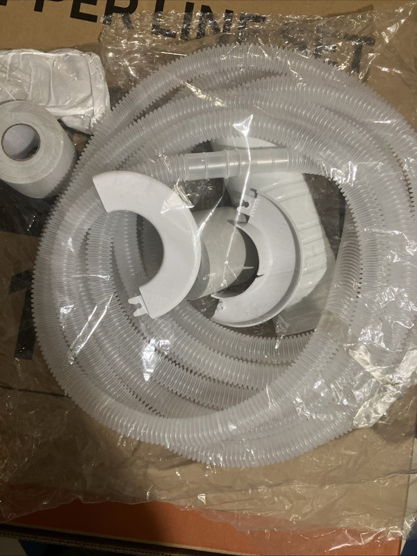 TURBRO 16 ft. Mini Split Line Set, 1/4 in. and 3/8 in. O.D. Copper Pipes W/ Kit gallery