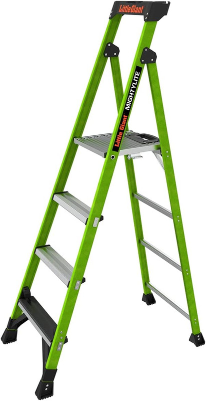 Ladders, Mightylite 2.0, 6' Stepladder with Ground Cue, Fiberglass, Type IAA, 37 gallery