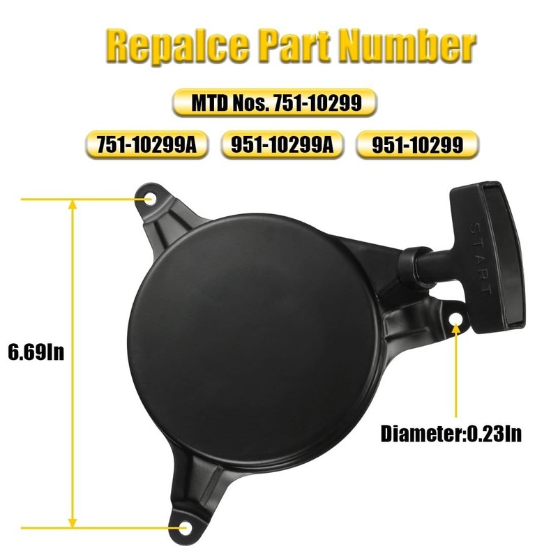 Recoil Starter Pull Start Replace for MTD Troy Bilt Cub Cadet Recoil gallery