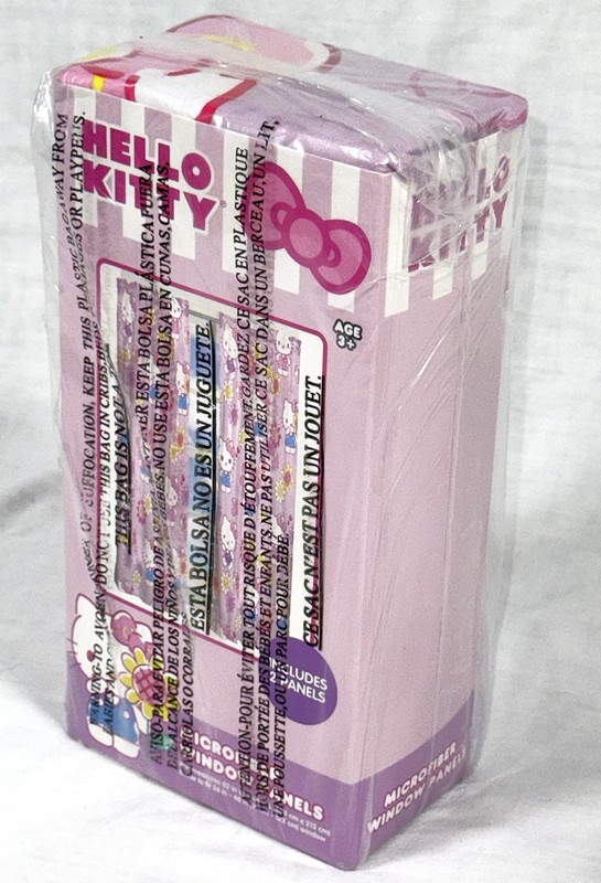Sanrio Hello Kitty Microfiber Window 2 Panels Curtains Drapes Flower Kids Franco gallery