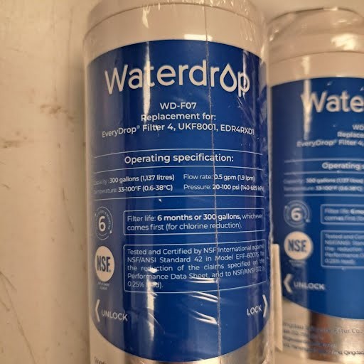 2x NEW Waterdrop WD-F07 (Repl. UKF8001, EDR4RXD1) 4/15AM gallery