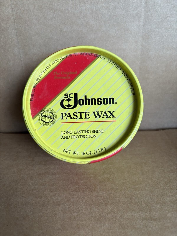 SC Johnson Paste Wax The Original Formula, 16 oz (1 lb) Discontinued 85-90% Full gallery