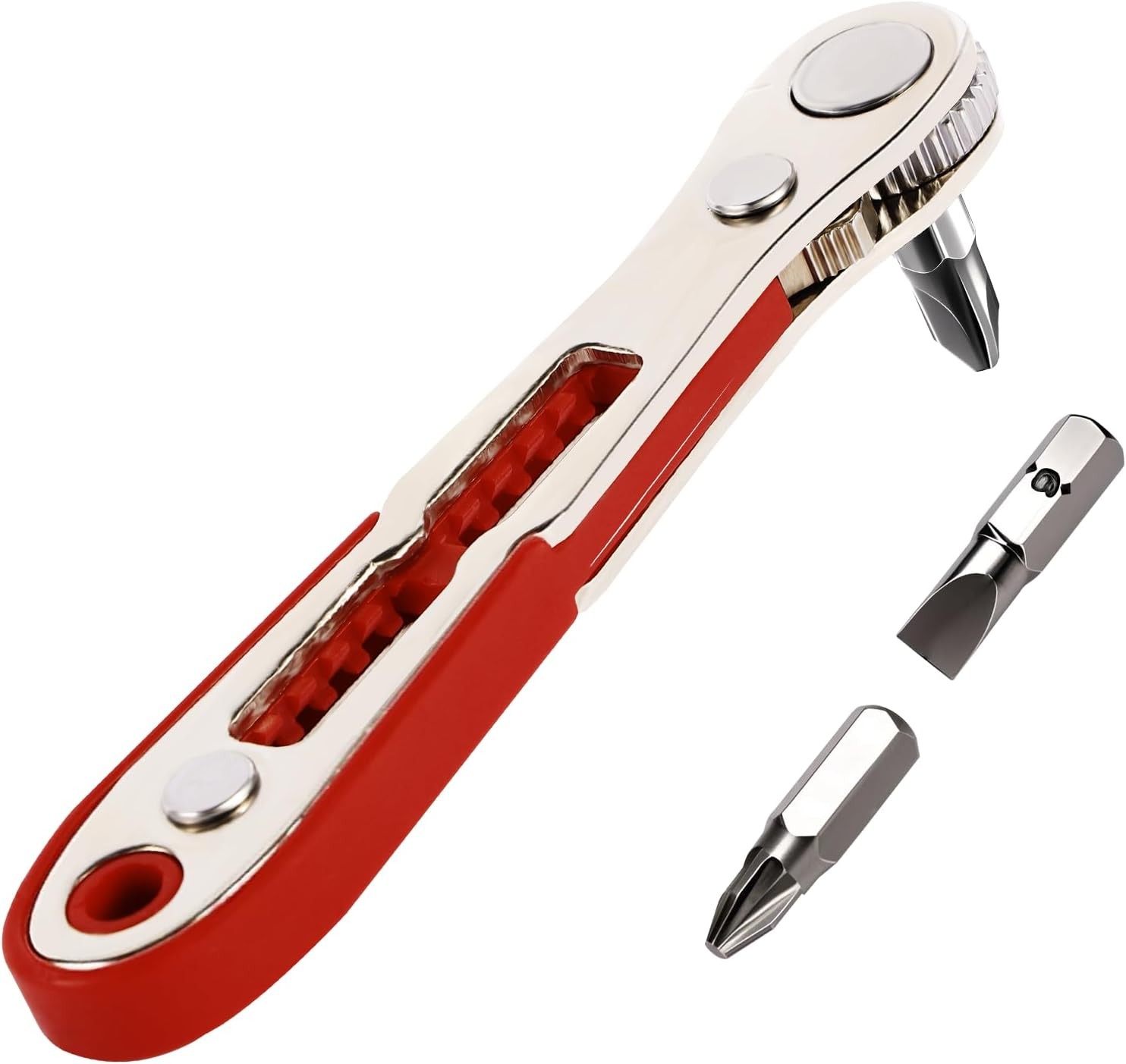 22-in-1 Magnetic Ratchet Screwdriver Set Mini Offset Wrench 20 Bits Tool Kit gallery