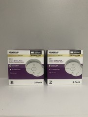 2x UNIVERSAL Combination Smoke & Carbon Monoxide Detector With Voice Alarm