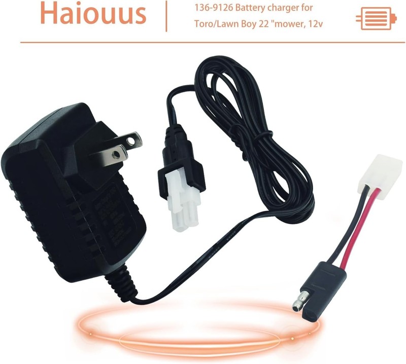 Multi-Compatible Battery Charger 12V for Toro Lawnmowers - Replacement Parts gallery