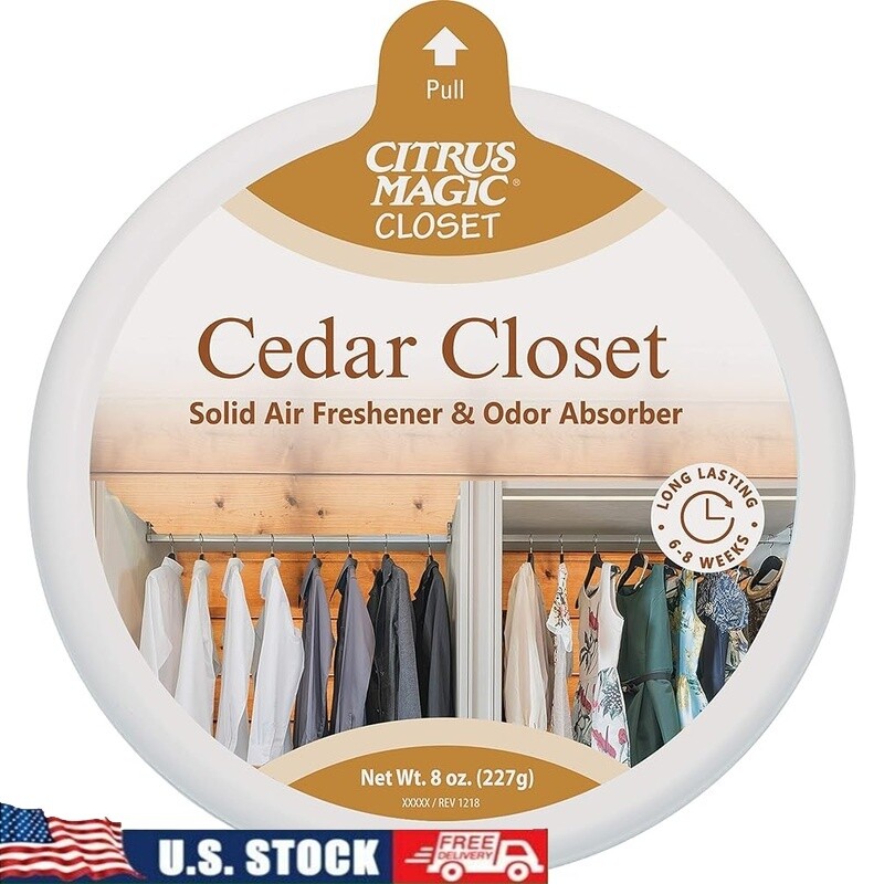 Cedar Closet Odor Absorbing Solid Air Freshener 8 Weeks Freshness Control New gallery