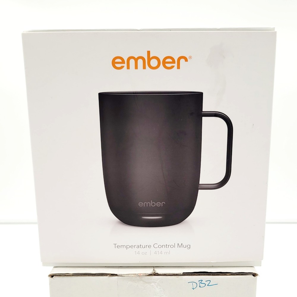 Ember Temperature Control Ceramic Mug 14oz Black Open Box CM171400US