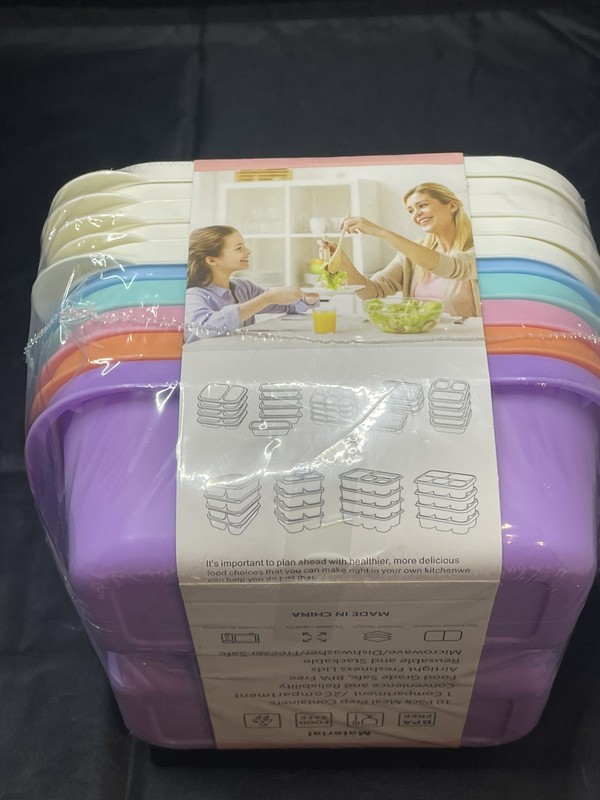 High Quality Plastic Bento Lunch Box 10-Pack BPA FREE Food-Grade Material gallery