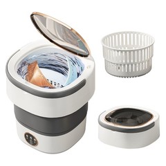 Portable Washing Machine 20L —Small Foldable Washer with Spin Basket, 3 Mode …