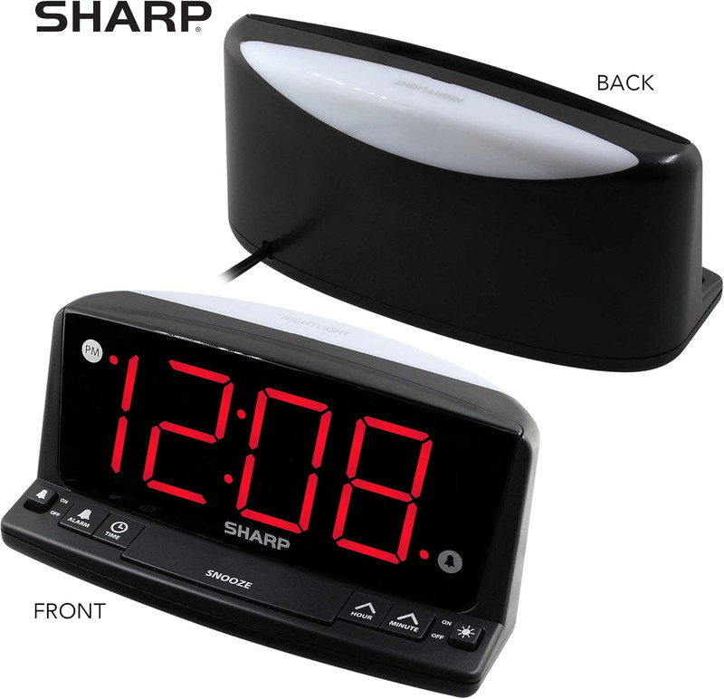 LED Digital Alarm Clock – Simple Operation - Easy to See Large Numbers, Built I gallery