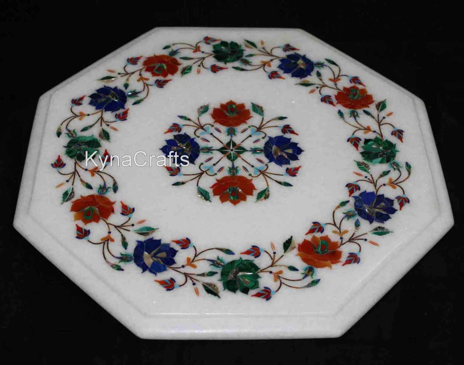Artisan Marble Table Top | Stones Inlay Coffee Table | Royal look Entryway Table gallery
