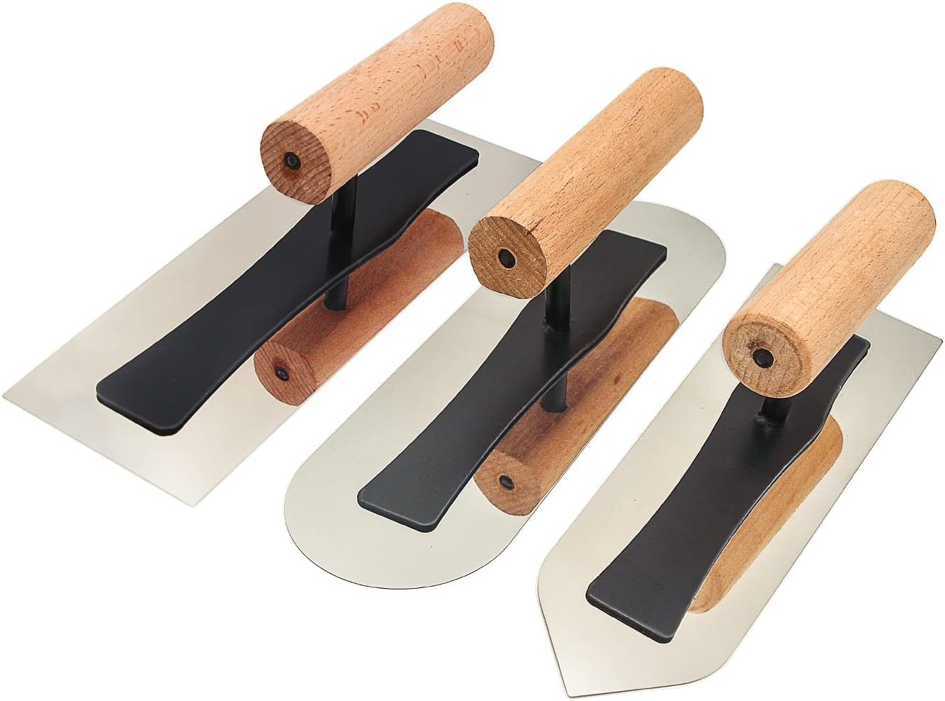 Stainless Steel Venetian Plaster Japanese Finishing Trowel Set 3 PC Art Paint Pl gallery
