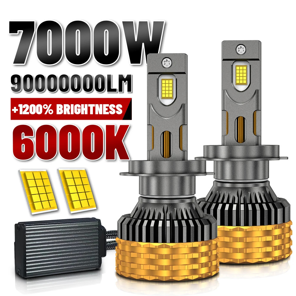 H7 H4 H11 LED Canbus Headlight 9000000LM 7000W H1 H8 HB3 9005 CSP Turbo Fog Lamp gallery