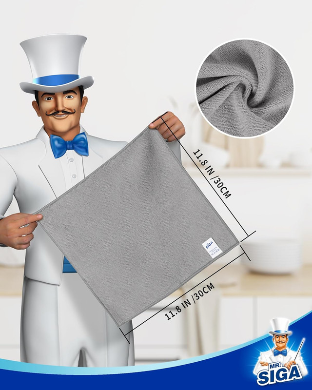 Microfiber Cleaning Cloth, All-Purpose Microfiber Towels, Streak Free Cleaning R gallery