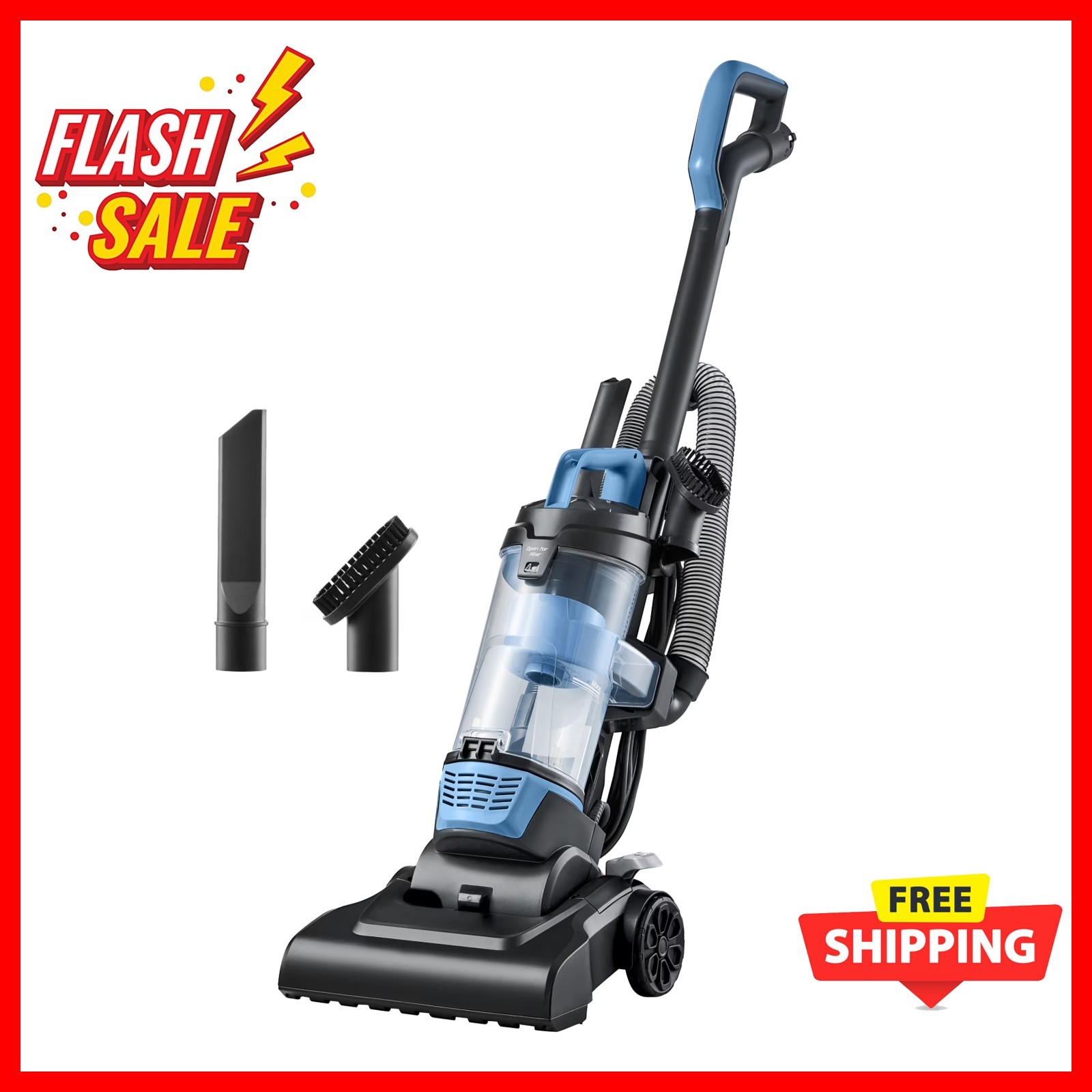 Mainstays Lightweight Bagless Upright Vacuum Cleaner with Brush & Crevice Tool gallery