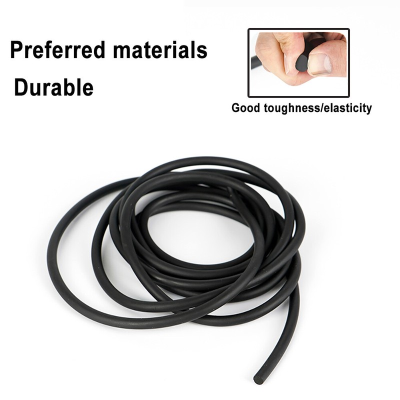 Solid Nitrile Rubber Cord O-Ring Strip Anti Oil Seal Gasket Dia 2 to 22mm Black gallery
