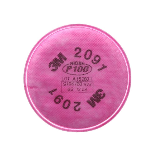 3M 2091 P100 Particulate Filters - 6 PACK (3 PAIRS) - For 3M Respirators gallery