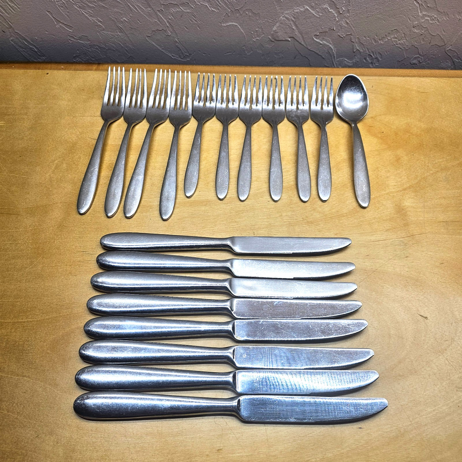 Oneida Mooncrest 18/10 Stainless Replacement Flatware ~ 19 pcs. gallery