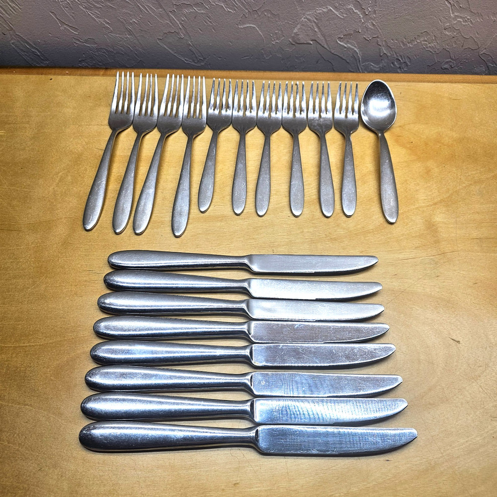 Oneida Mooncrest 18/10 Stainless Replacement Flatware ~ 19 pcs.