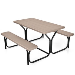 Picnic Table Bench Set Outdoor Backyard Garden Party Dining All Weather