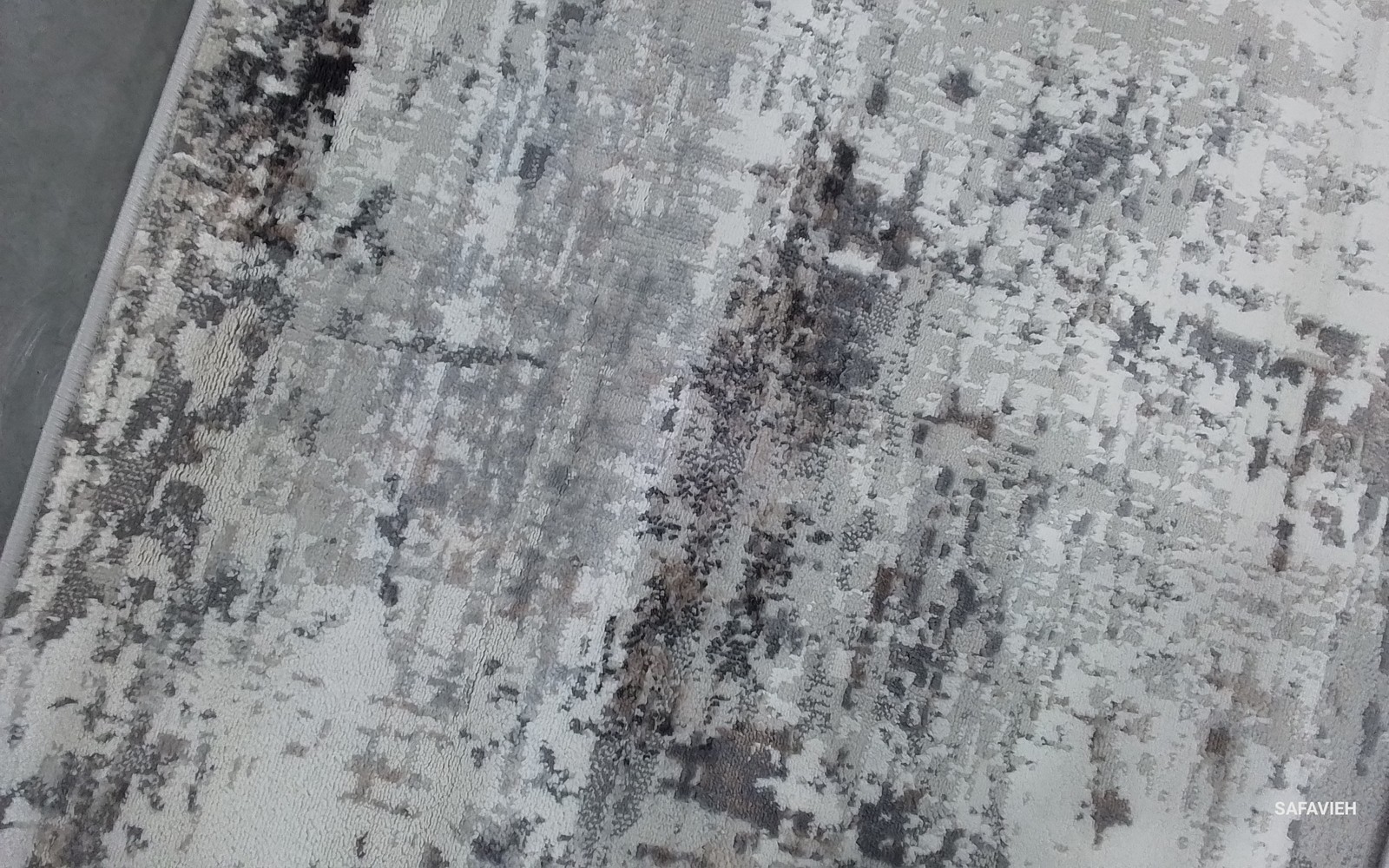 IVORY / GREY 6'-7" x 9'-6" Back Stain Rug, Reduced Price 1172794193 ALA448A-7 gallery
