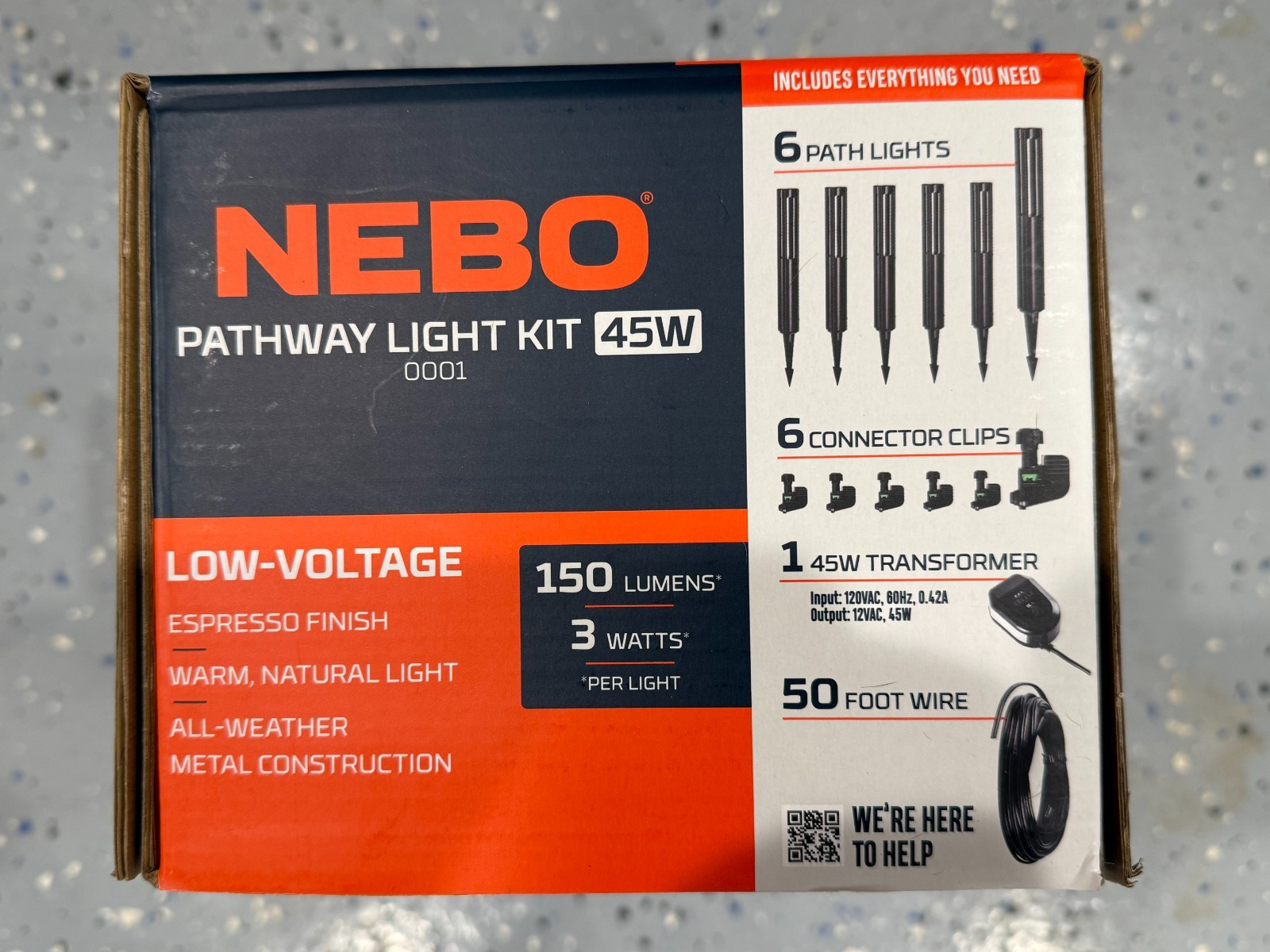 NEBO Pathway Light Kit : 45W Low Voltage LED Bollard Light 6-pk (NEB-LSP-0001) gallery